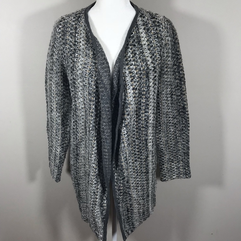 Nordstrom Bar III metallic tweed cardigan small